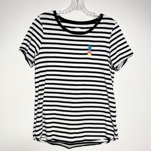 Old Navy Women’s Stripped‎ Short Sleeve Tee Size Sm